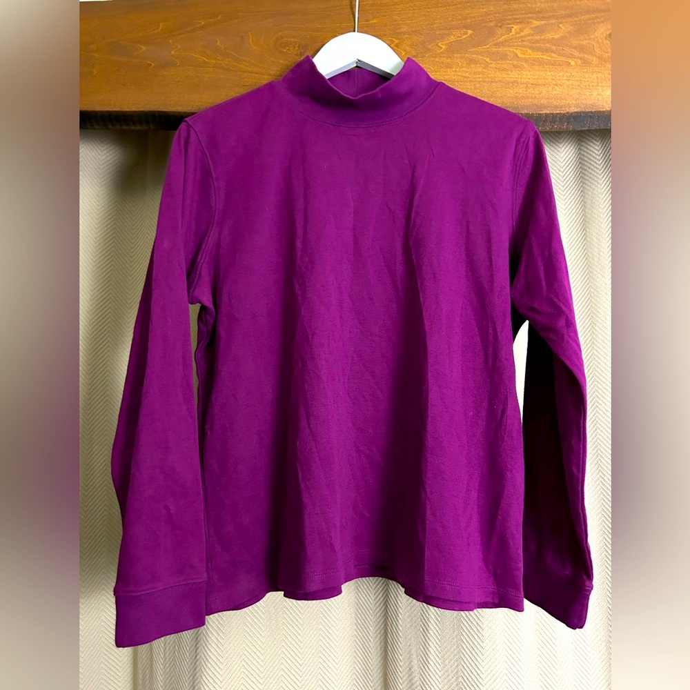 LL Bean Long Sleeve Mock Turtleneck